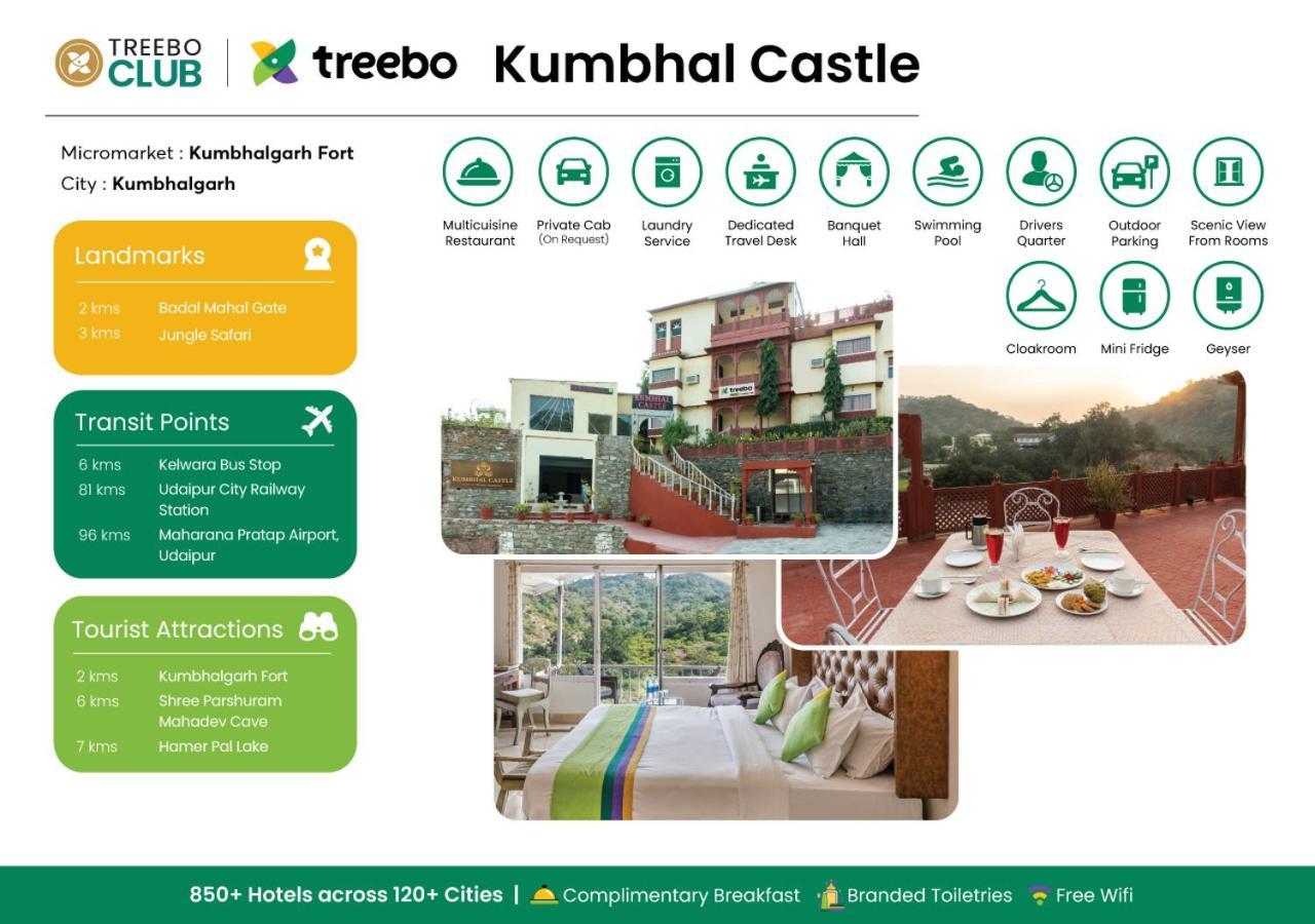Treebo Kumbhal Castle, 2 Km From Kumbalgarh Fort Kumbhalgarh Esterno foto